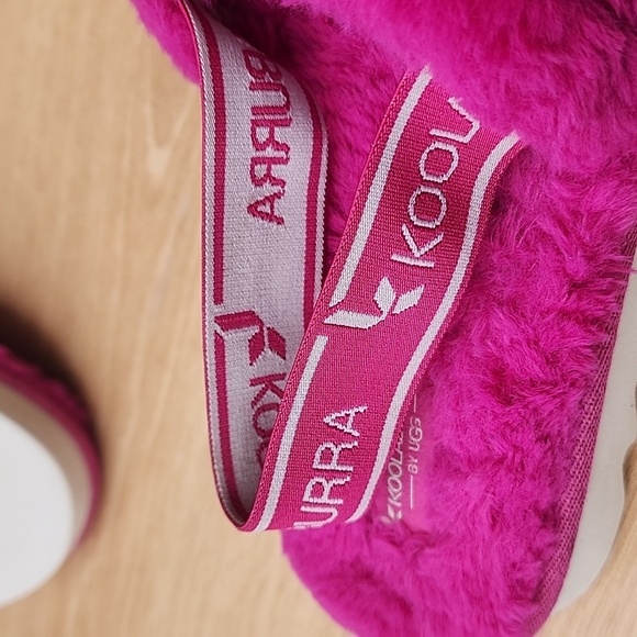 Koolaburra by UGG Kid's Backstrap Slide Sandals Fuzz'n Raspberry Rose Size US 4 - Picture 12 of 13